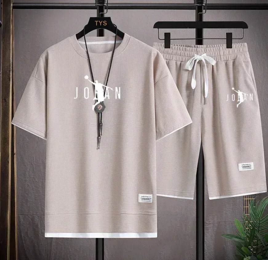 Summer Men's 2-Piece Blazer and T-Shirt Set - Casual Fashion - Buy Center