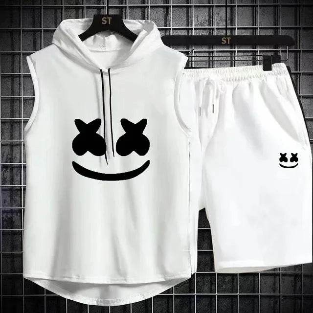 Summer Men's Two-Piece Casual Set - T-Shirt & Shorts Sports Suit - Buy Center