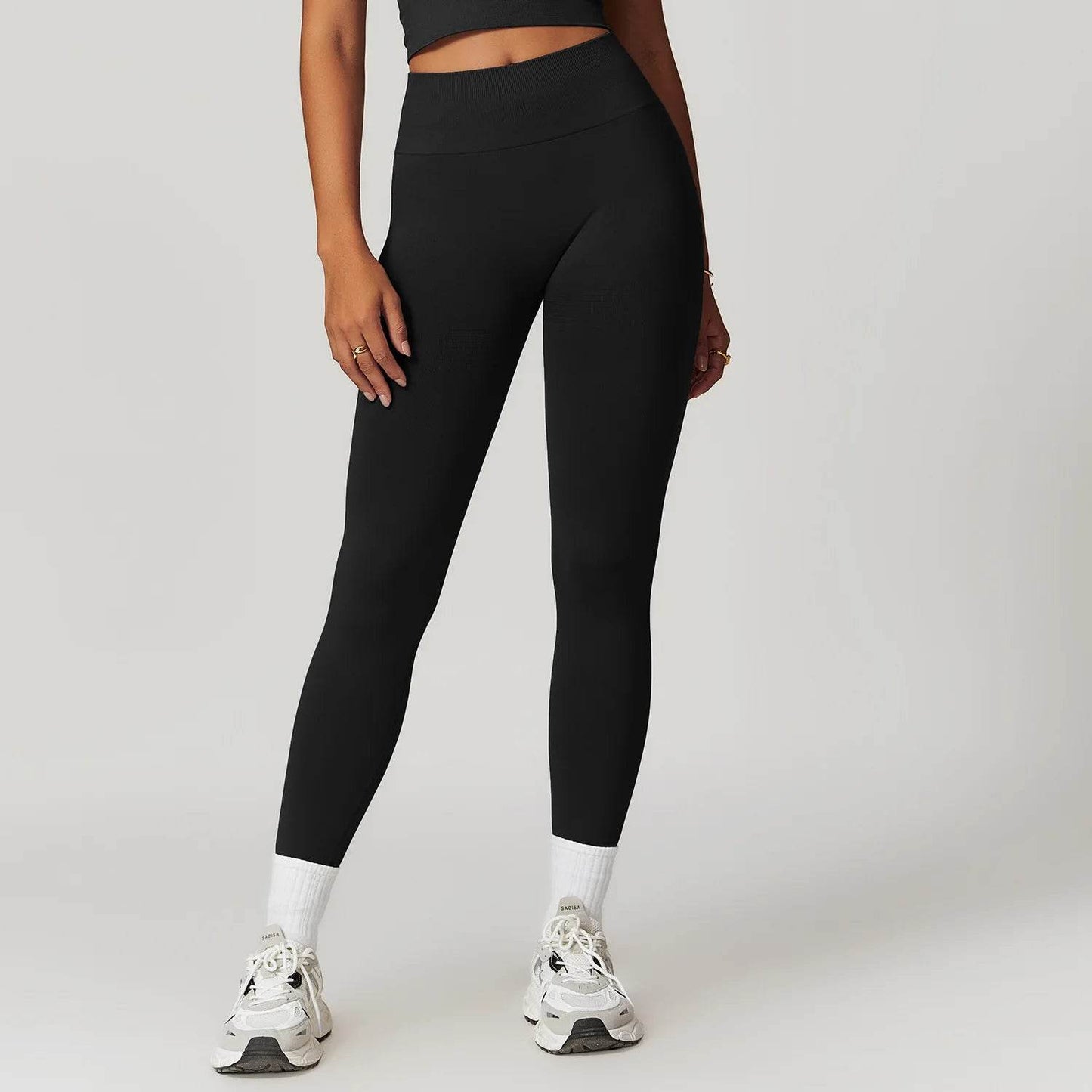 Women's High Waist Seamless Yoga Leggings - Breathable Workout Fit - Buy Center