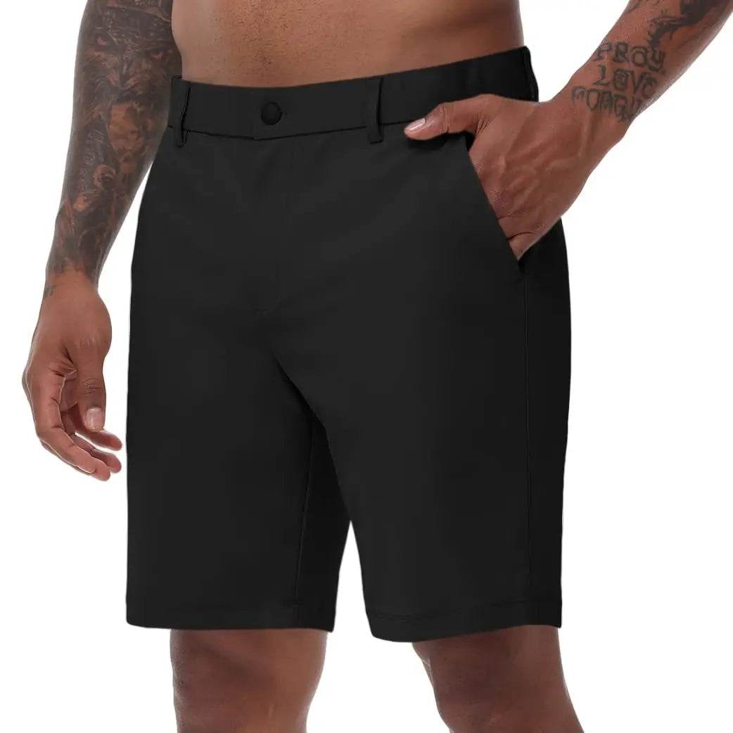 Men's Casual Golf Shorts - Trendy Stretch Waist with Side Pockets - Buy Center