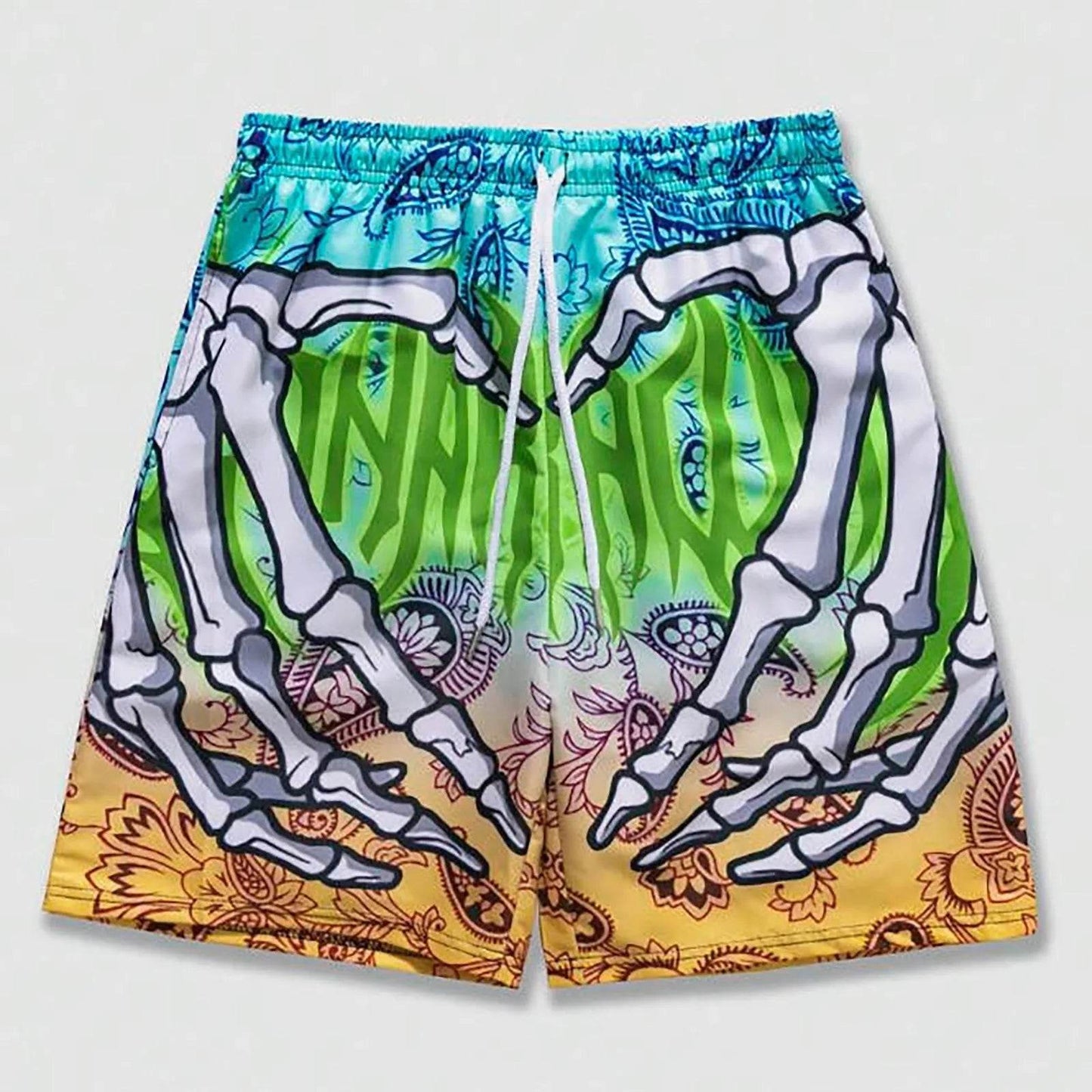 Men’s Elastic Waist Jogging Shorts - 3D Print Beach Board Shorts - Buy Center