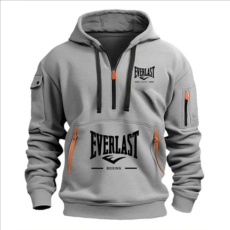 Stylish Men's Printed Hoodie - Multi-Zipper Design for Casual Comfort - Buy Center