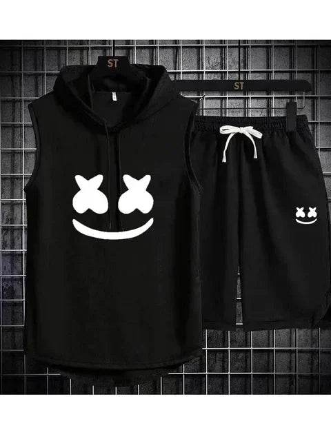 Summer Men's Two-Piece Casual Set - T-Shirt & Shorts Sports Suit - Buy Center