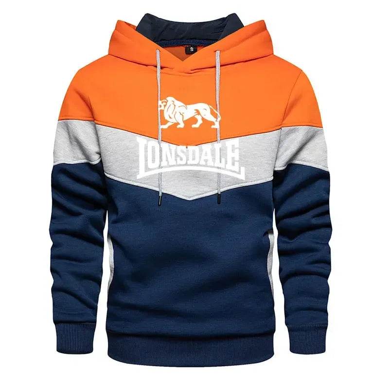2025 Men's Patchwork Hoodie - Casual Fleece Thermal Sportswear - Buy Center