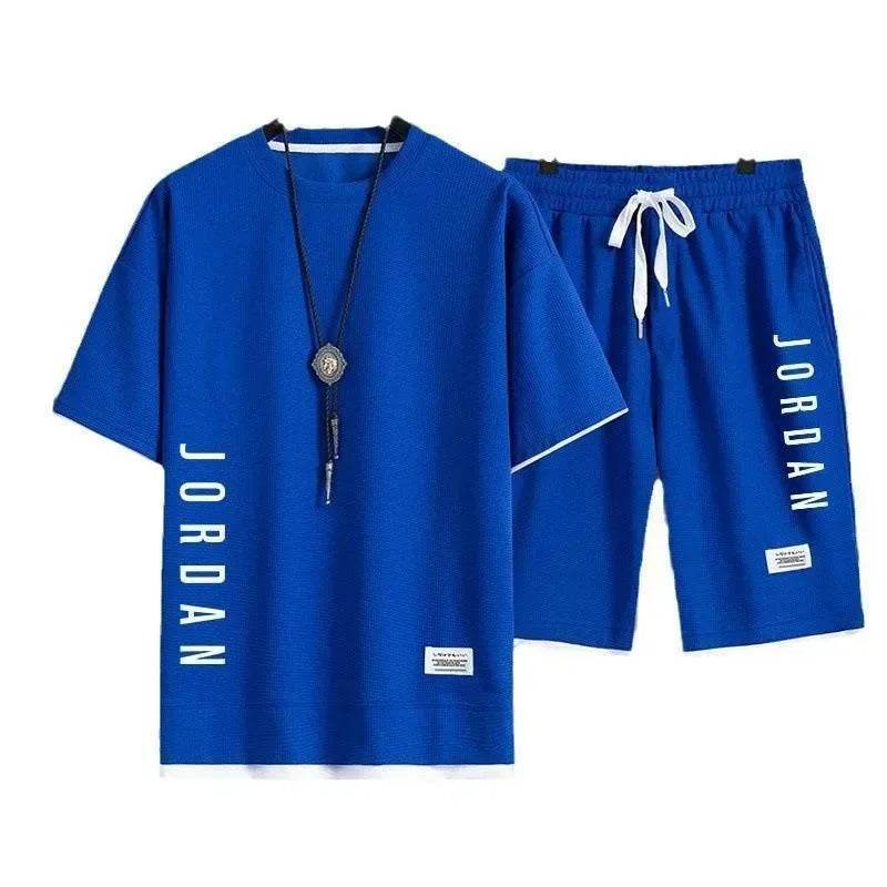 Men's Stylish Casual T-Shirt and Shorts Set - Summer Comfort Wear - Buy Center