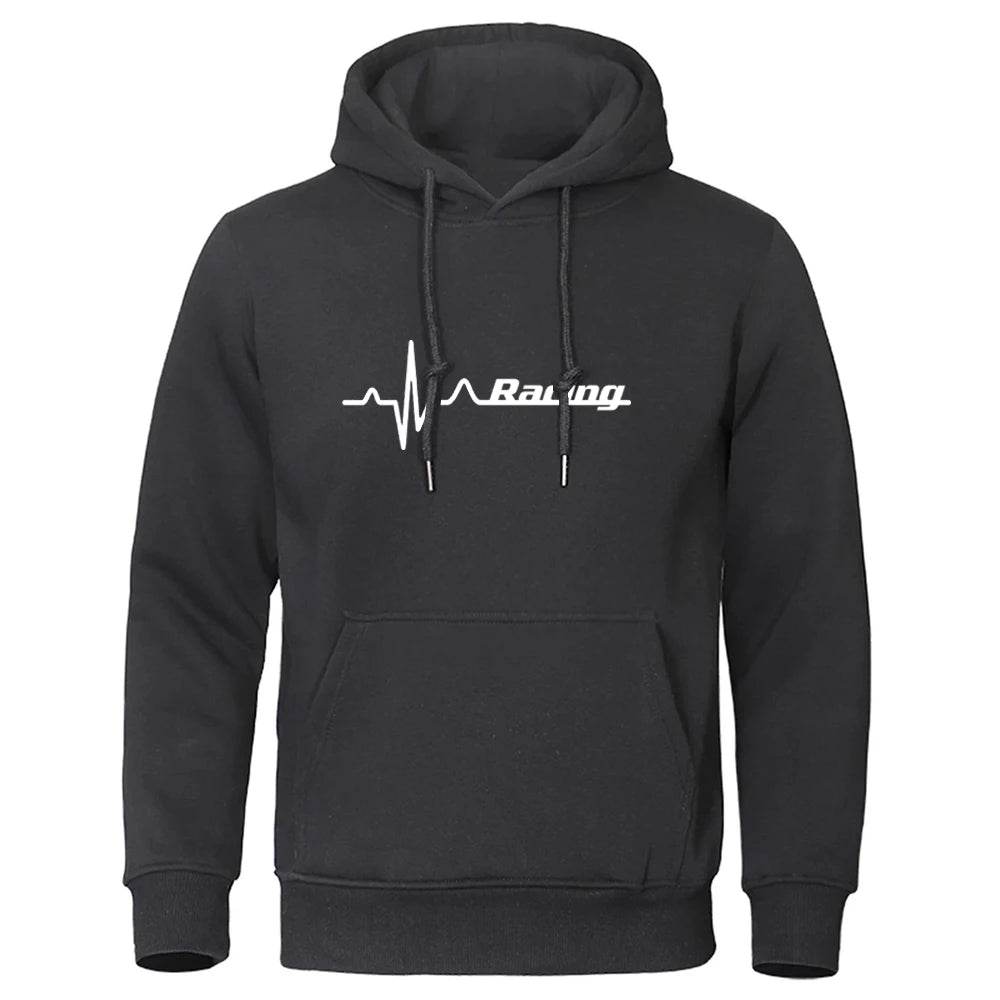 Autumn Winter Pullover Hoodies for Men & Women - Racing Print Style - Buy Center