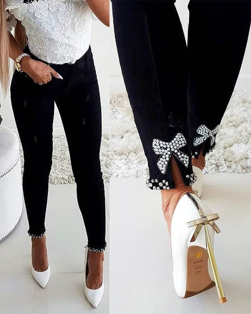 FANAN Women's High Waisted Skinny Jeans - Vintage Summer Style - Buy Center