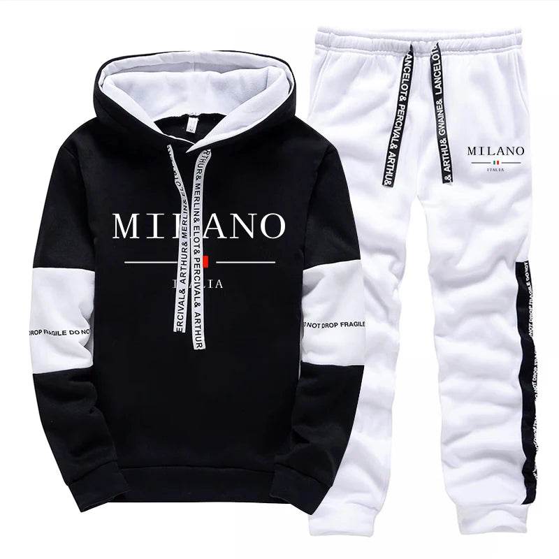 TLIT Mens Hooded Sweatshirt & Jogger Pants - Casual Sportswear Set - Buy Center