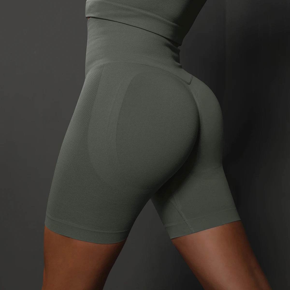 Hamidou Women's High Waist Yoga Shorts - Push Up Fitness Style - Buy Center