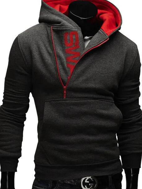 Men's Full Zip Hoodie Jacket - Casual Sportswear with Pocket - Buy Center