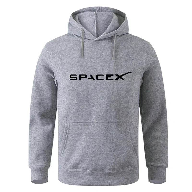 Space X Print Hoodie - Casual Cotton Sweatshirt for Men and Women - Buy Center