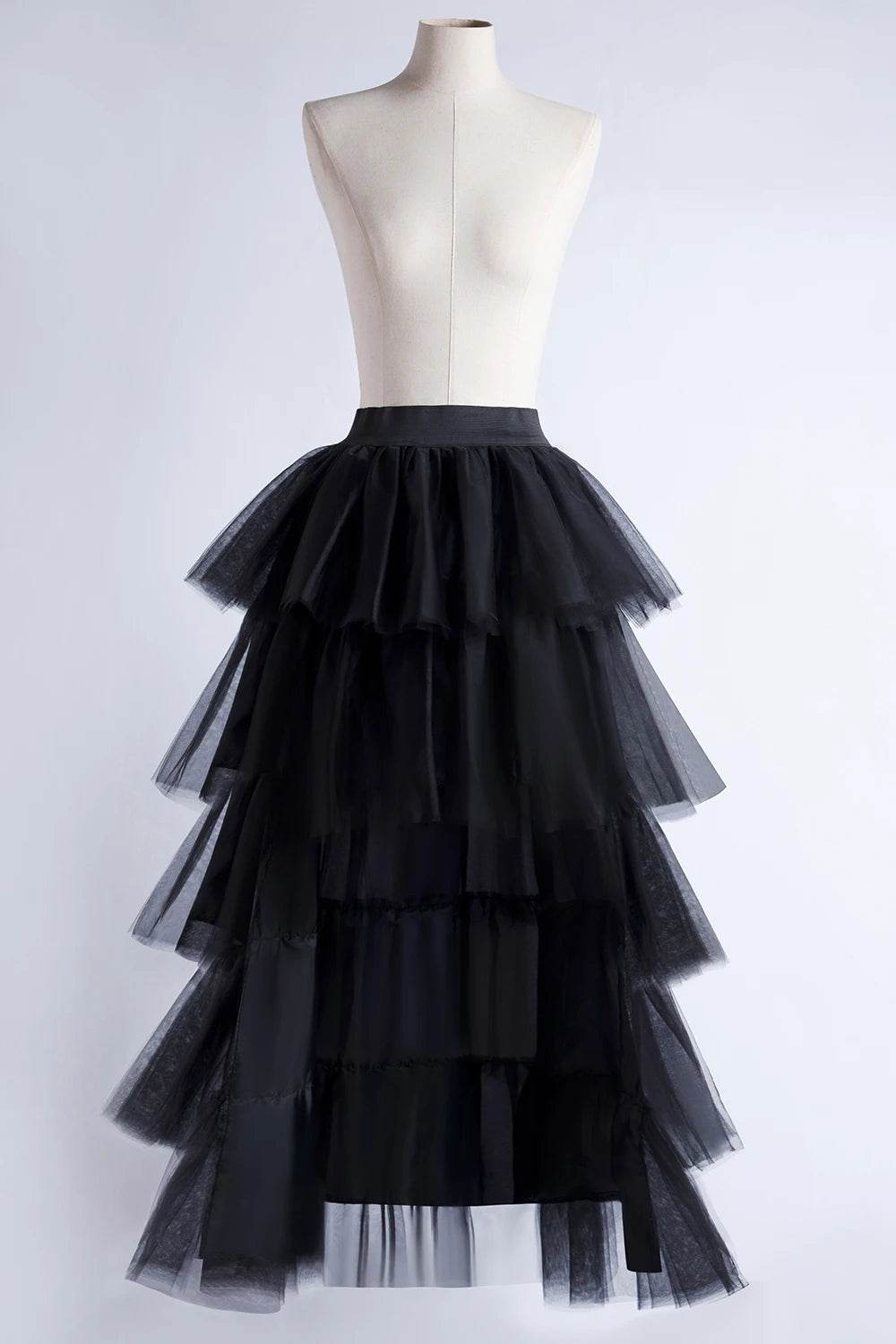 MisShow Women’s High-Low Tulle Petticoat Skirt - Fluffy & Elastic Waist - Buy Center