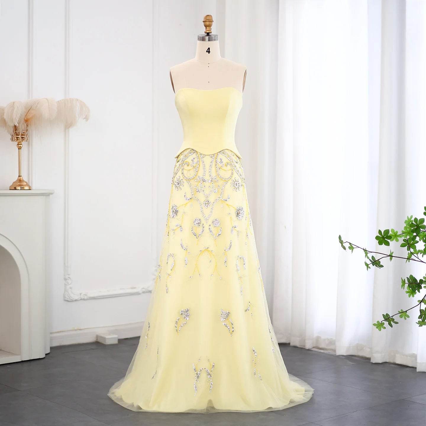 Sharon Said Luxury Sage Green Evening Dress - Elegant Formal Gown - Buy Center