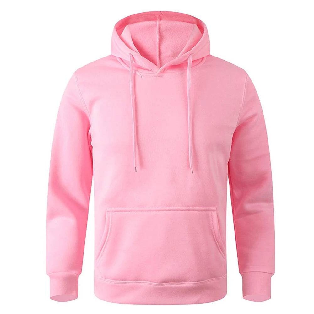 Casual Solid Color Hoodies - Men's & Women's Warm Streetwear Pullover - Buy Center