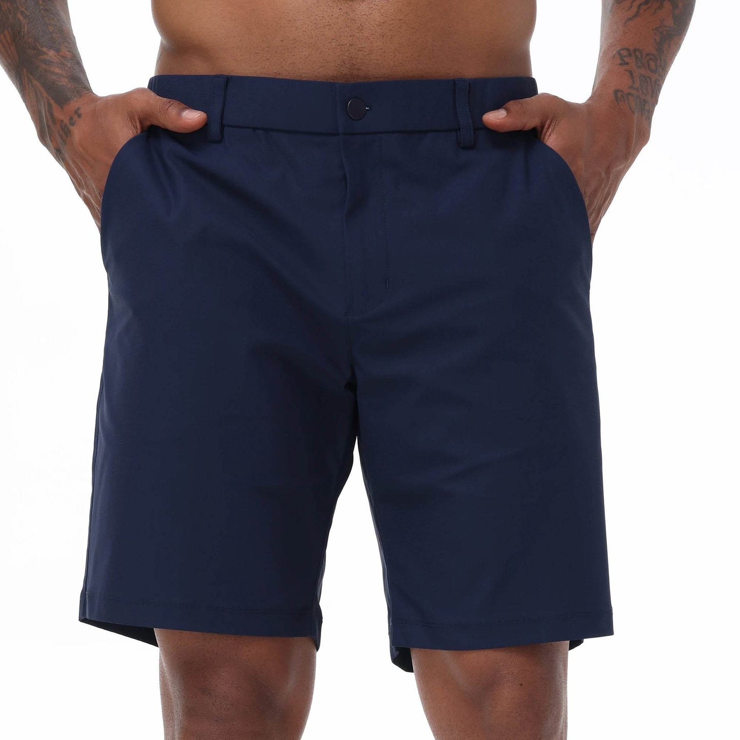 Men's Casual Golf Shorts - Trendy Stretch Waist with Side Pockets - Buy Center
