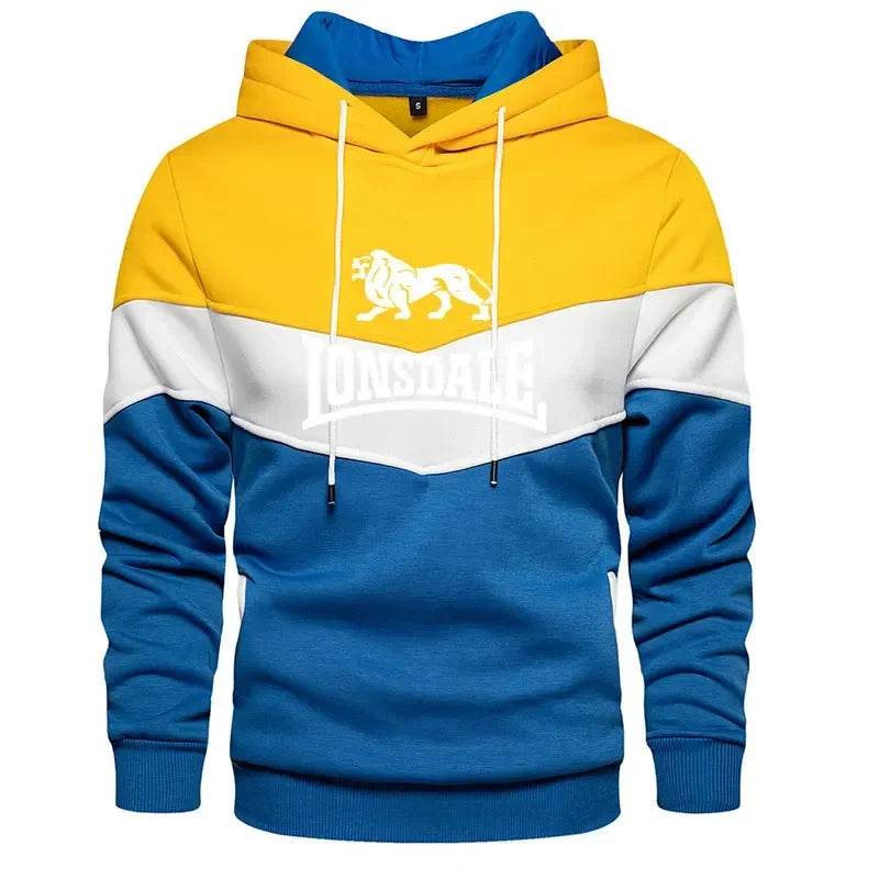 2025 Men's Patchwork Hoodie - Casual Fleece Thermal Sportswear - Buy Center