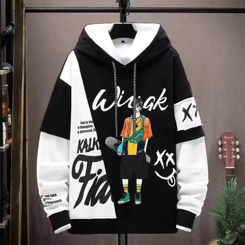 2024 Men's Graphic Hoodie - Casual Hip Hop Autumn Sweatshirt - Buy Center