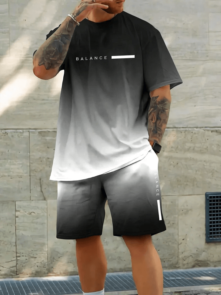 Hawaiian Style Men's T-Shirt & Beach Pants Set - Casual Summer Outfit - Buy Center