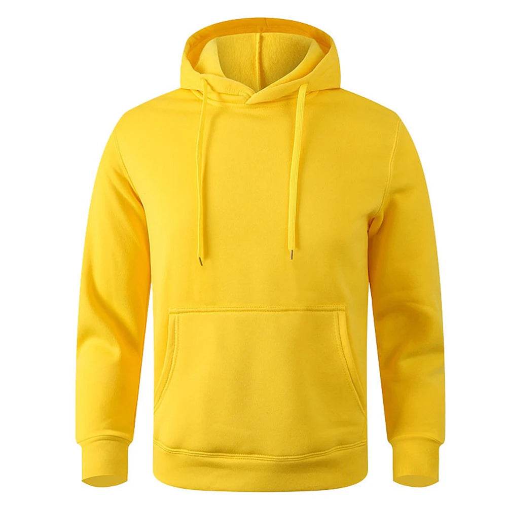 Casual Solid Color Hoodies - Men's & Women's Warm Streetwear Pullover - Buy Center