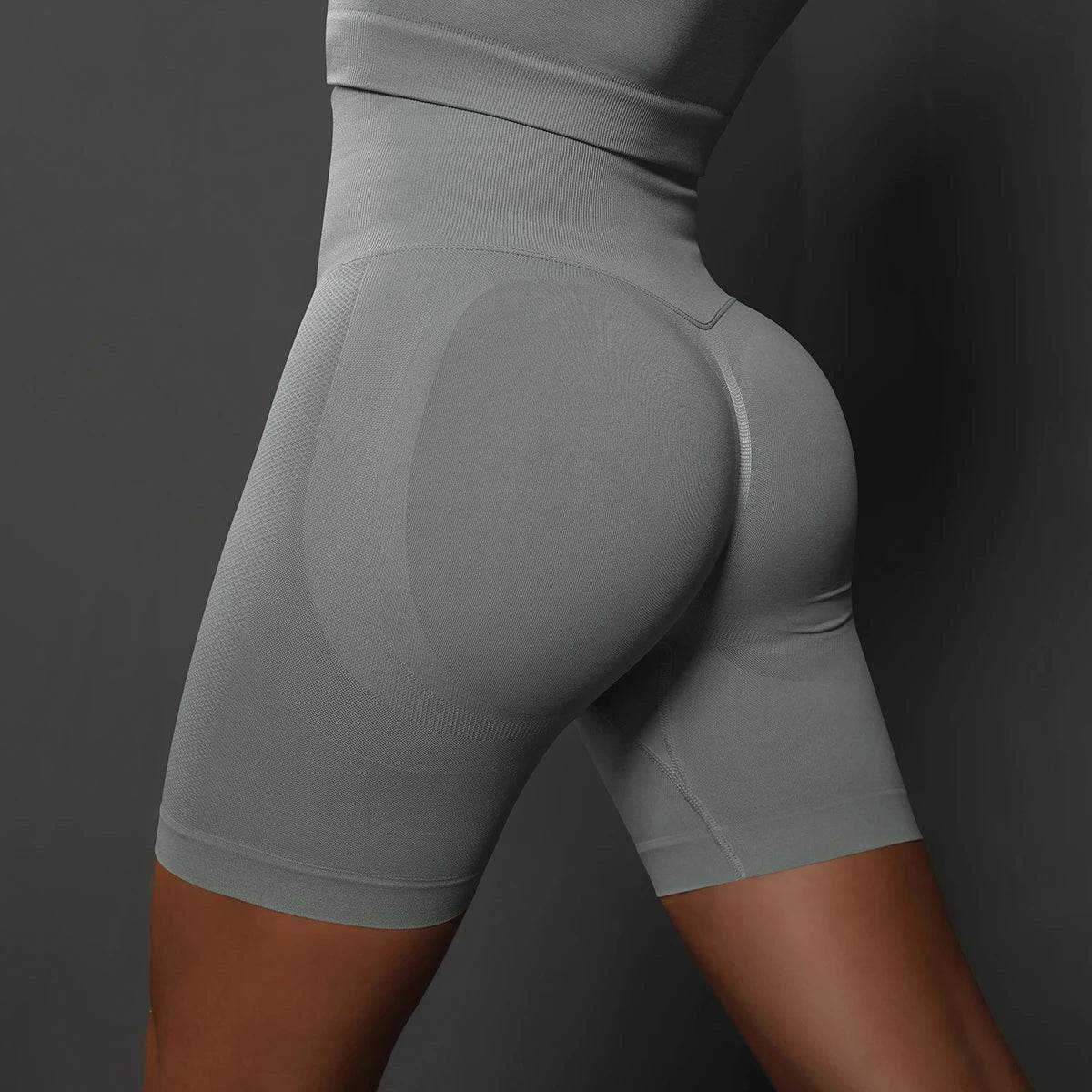 Hamidou Women's High Waist Yoga Shorts - Push Up Fitness Style - Buy Center