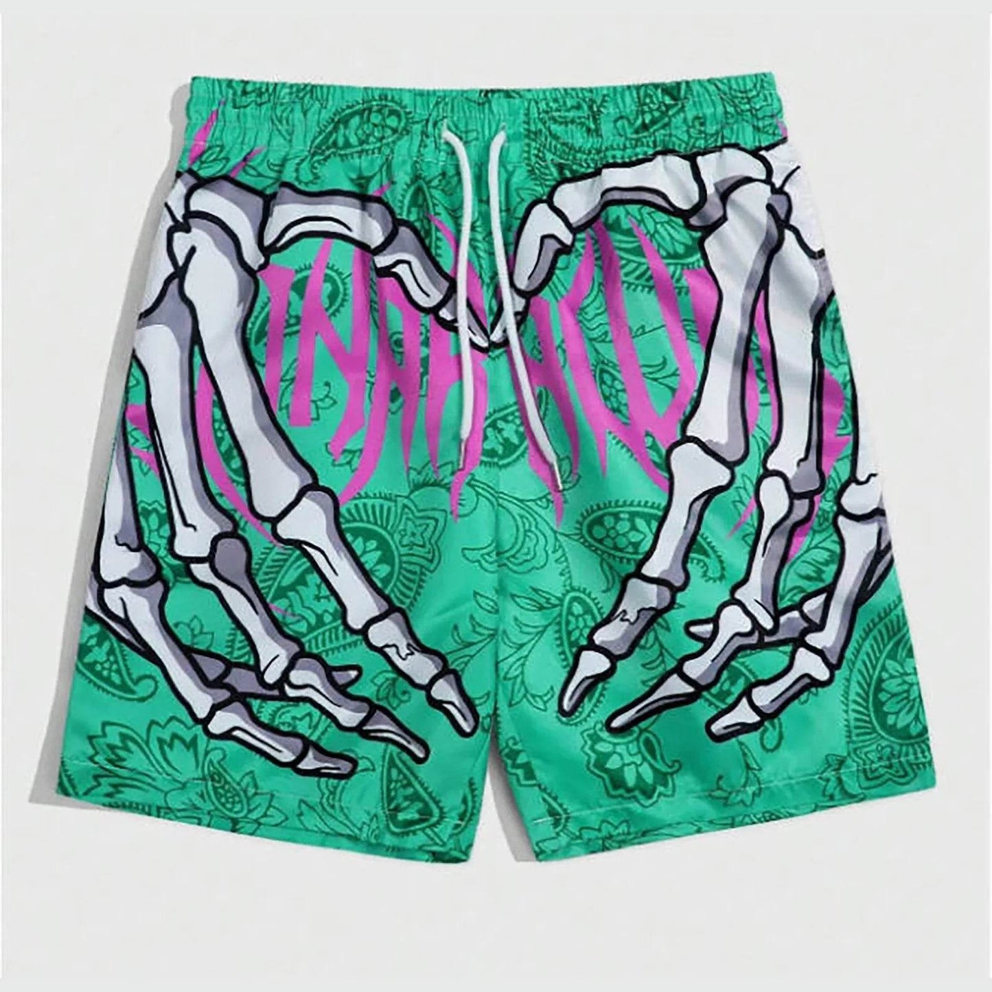 Men’s Elastic Waist Jogging Shorts - 3D Print Beach Board Shorts - Buy Center