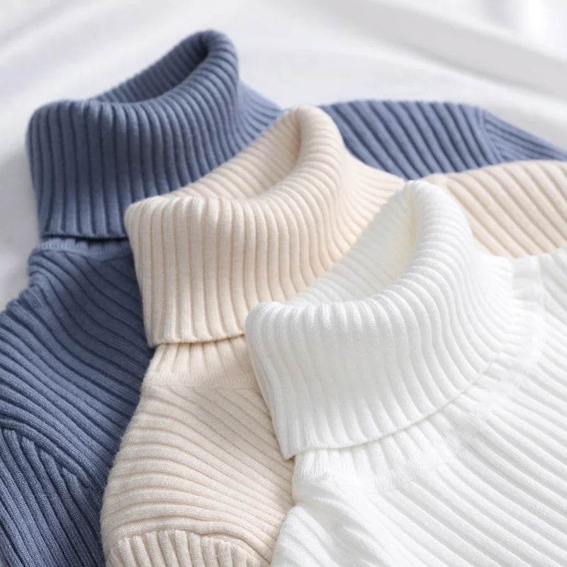 Women's Fall Turtleneck Sweater - Soft Cashmere Knit Pullover - Buy Center