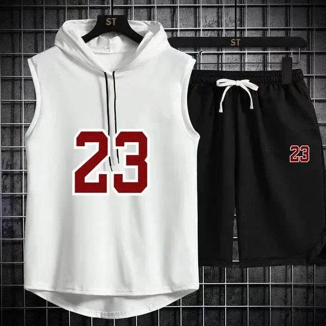 Men's Summer Casual Two Piece Set - T-Shirt & Shorts Twin Suit - Buy Center