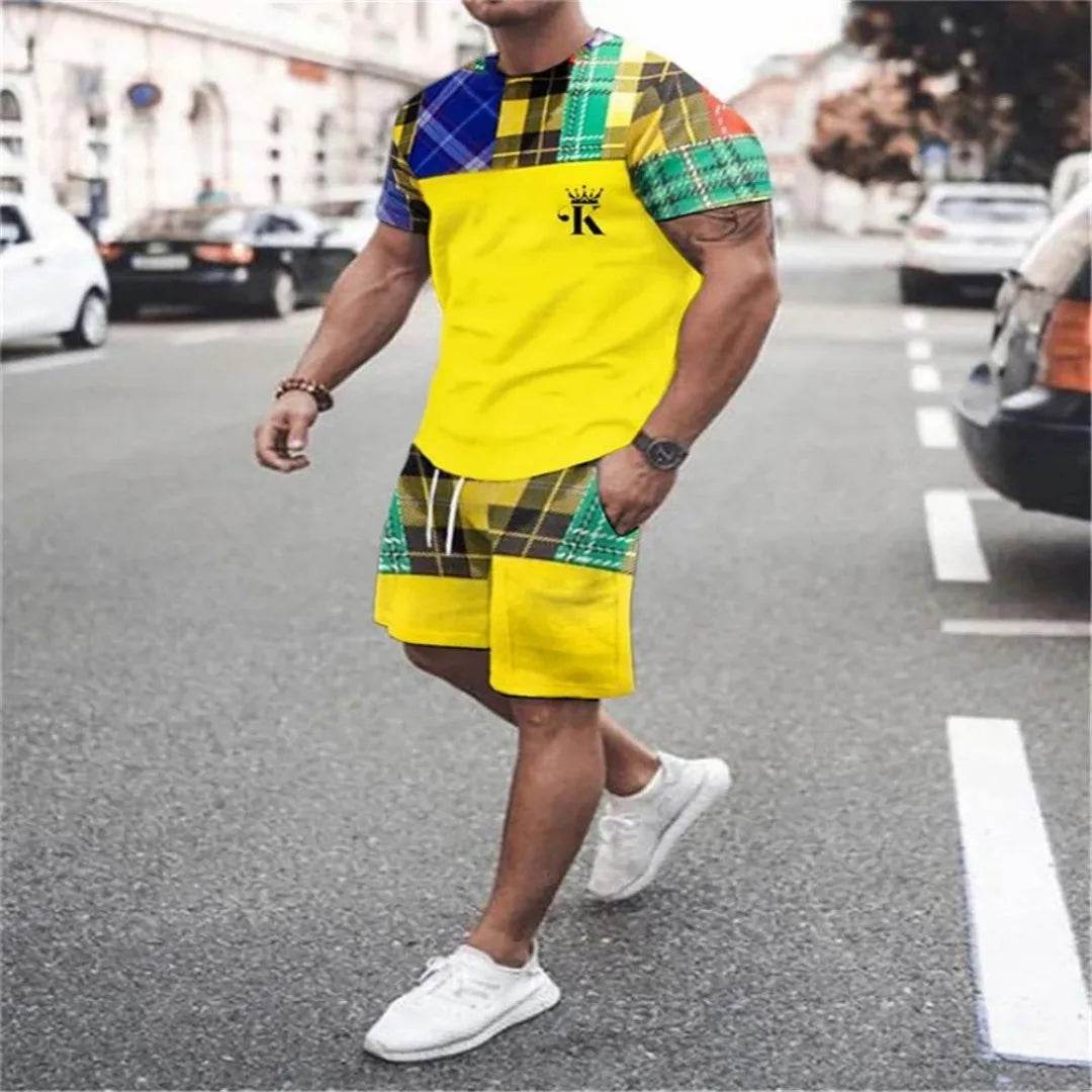 2025 Casual Men's 3D Print Shorts and T-shirts - Summer Fashion - Buy Center