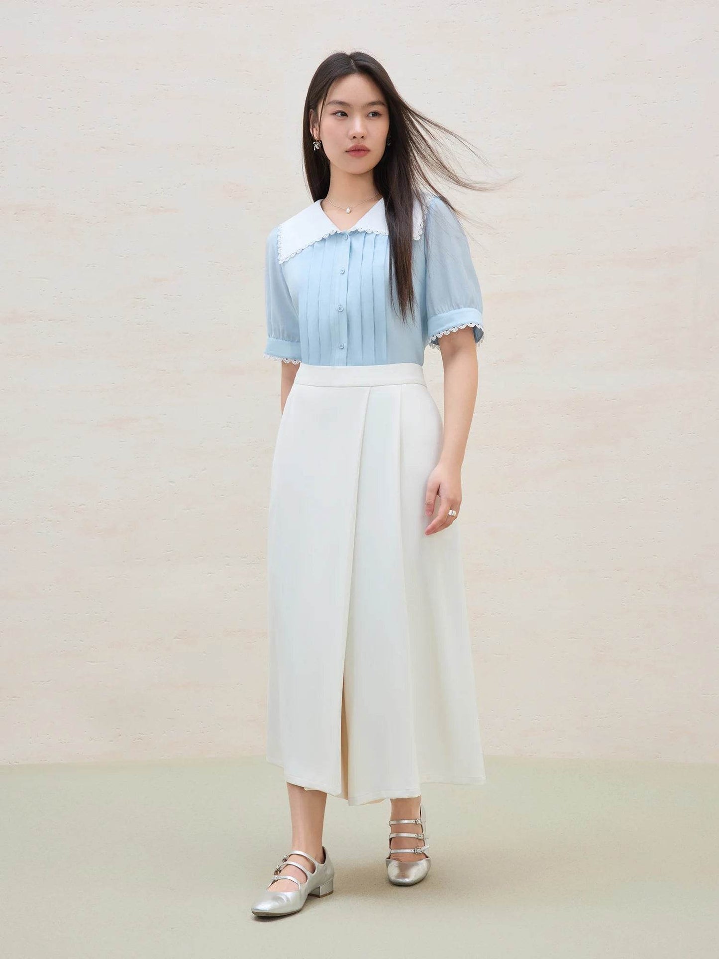 DUSHU Plus Size Women's Wide-Leg Culottes - Casual Summer Pants - Buy Center