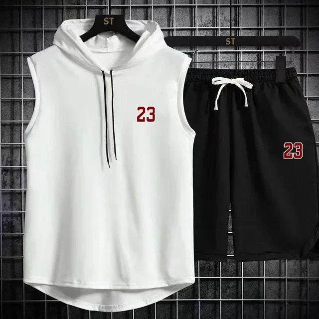 Men's Summer Casual Two Piece Set - T-Shirt & Shorts Twin Suit - Buy Center