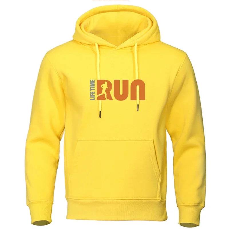 Men's Printed Hoodie - Casual Fleece Sweatshirt for Street Fashion - Buy Center