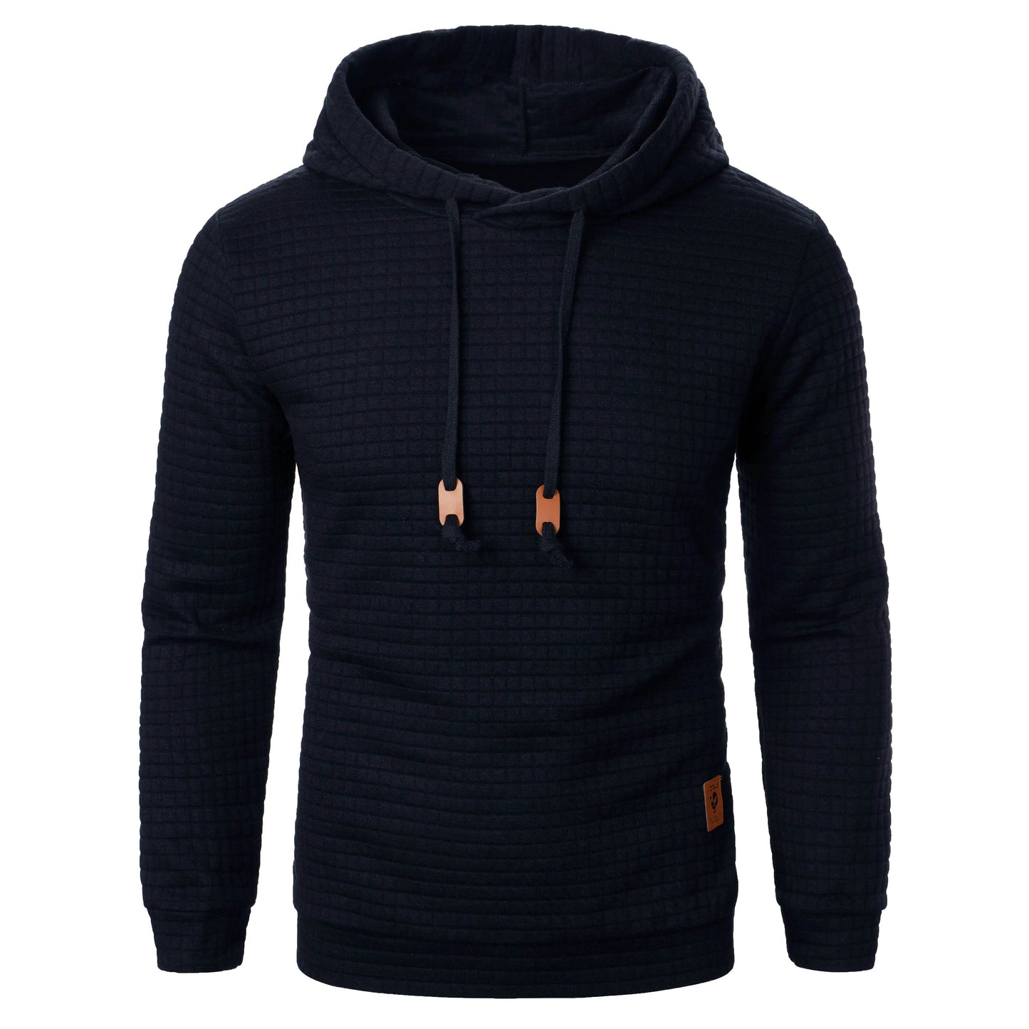 Men's Jacquard Plaid Hoodie - Warm Casual Long Sleeve Sweatshirt - Buy Center