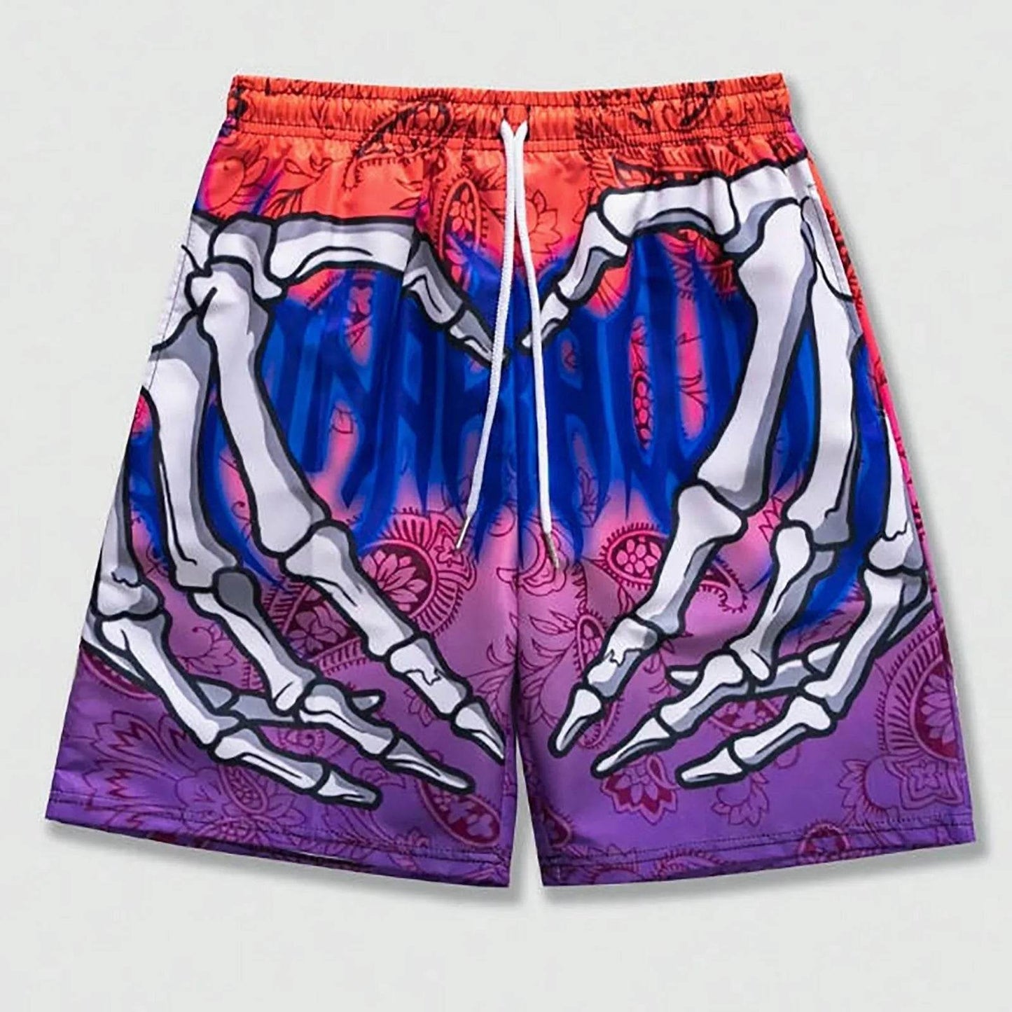 Men’s Elastic Waist Jogging Shorts - 3D Print Beach Board Shorts - Buy Center