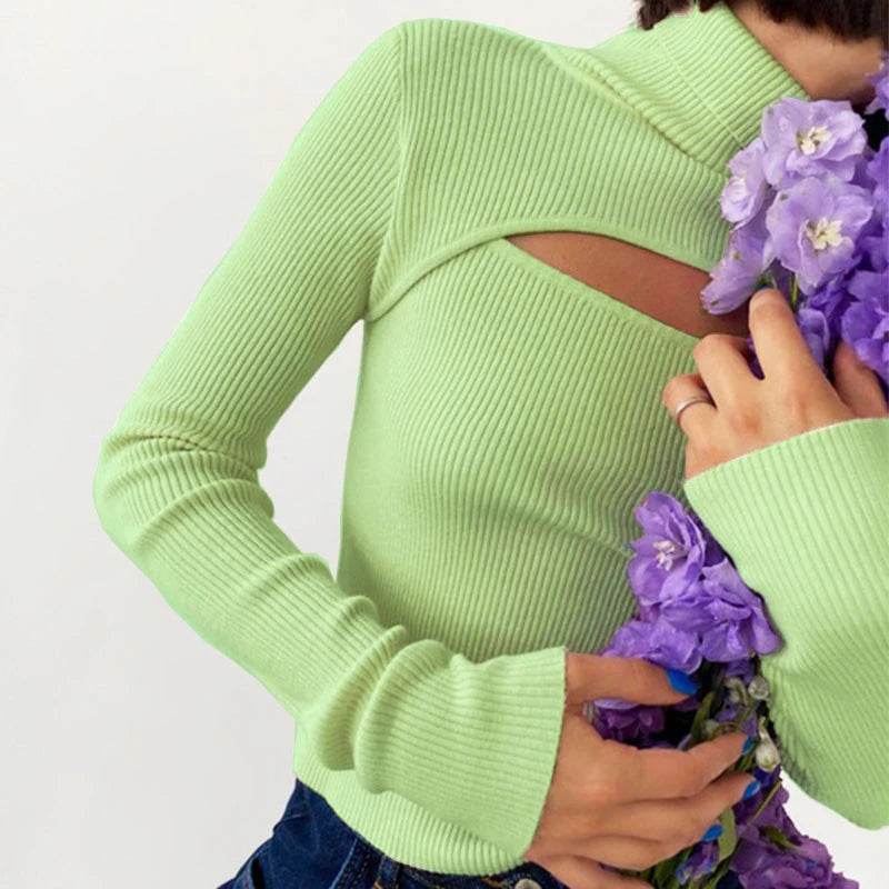 Casual Long Sleeve Turtleneck Sweater for Women - Autumn/Winter Fashion - Buy Center