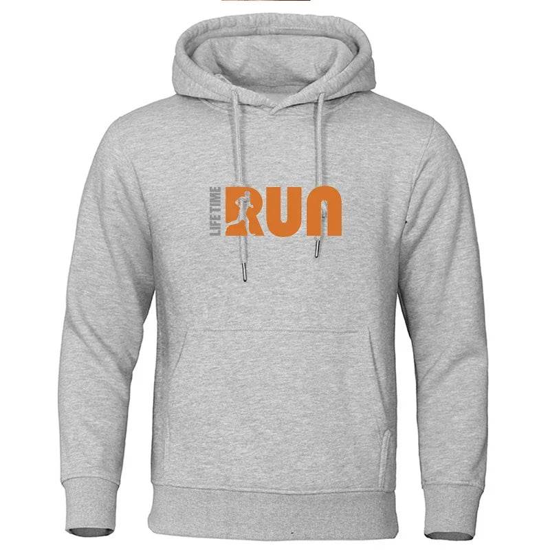 Men's Printed Hoodie - Casual Fleece Sweatshirt for Street Fashion - Buy Center