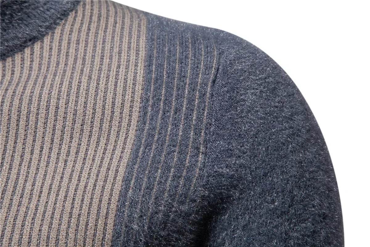 Pullover Men's Trend Sweater Slim Fit Casual Knitted Turtleneck Pullover Tops Men Clothes - Buy Center