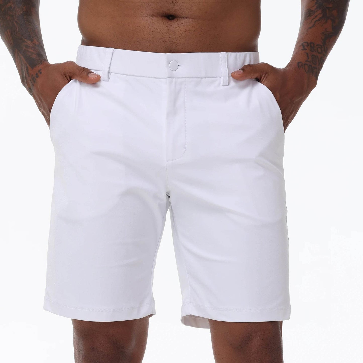 Men's Casual Golf Shorts - Trendy Stretch Waist with Side Pockets - Buy Center