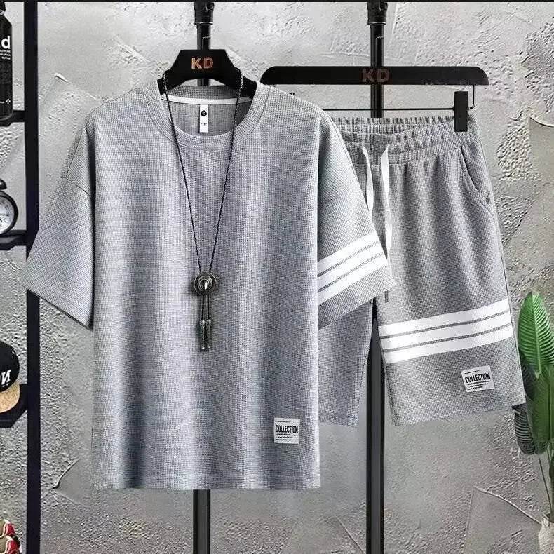 Trendy Men's Summer Sport Suit - Casual Short Sleeves Set - Buy Center