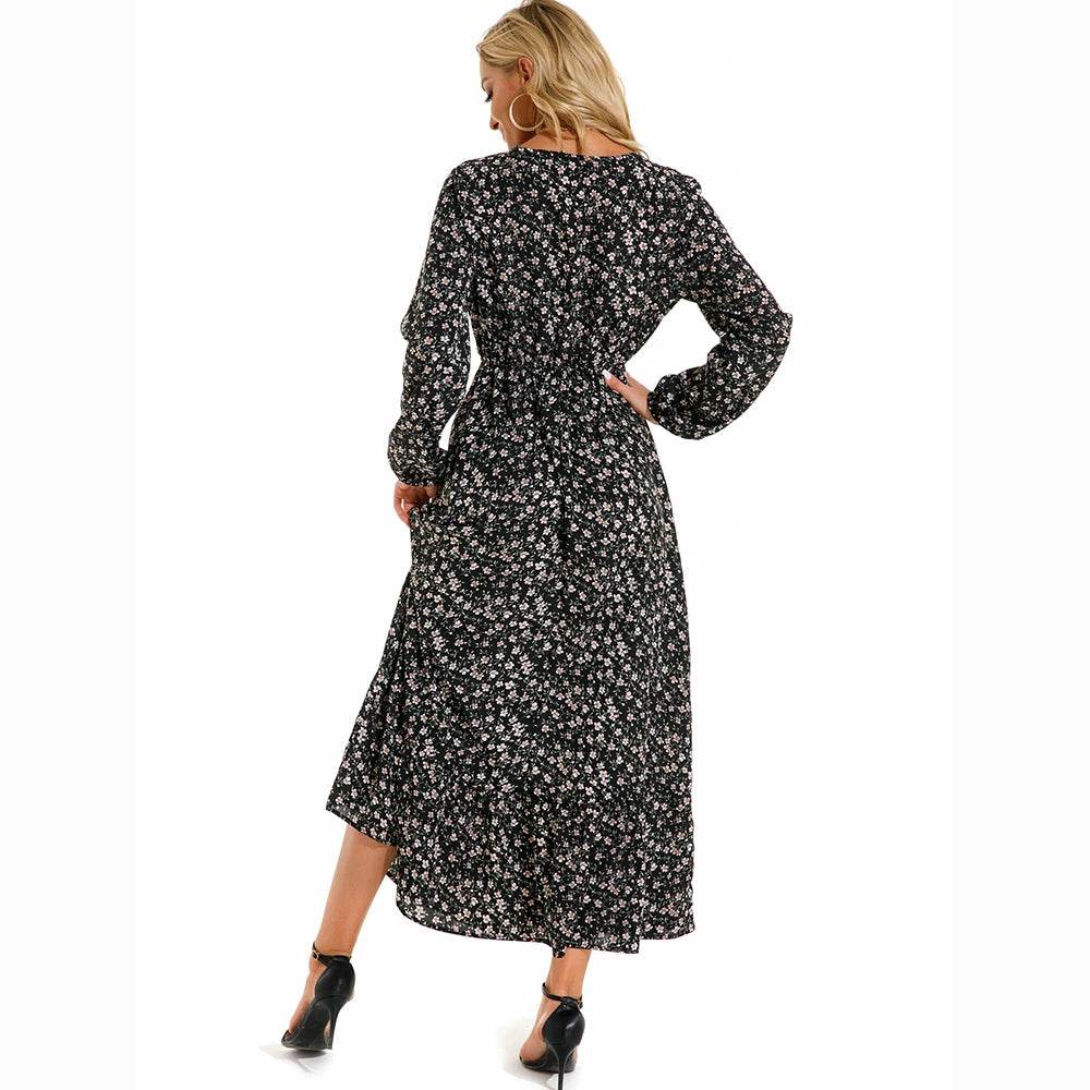 XIBUSANA Bohemian Chiffon Maxi Dress - Floral Print for Women - Buy Center