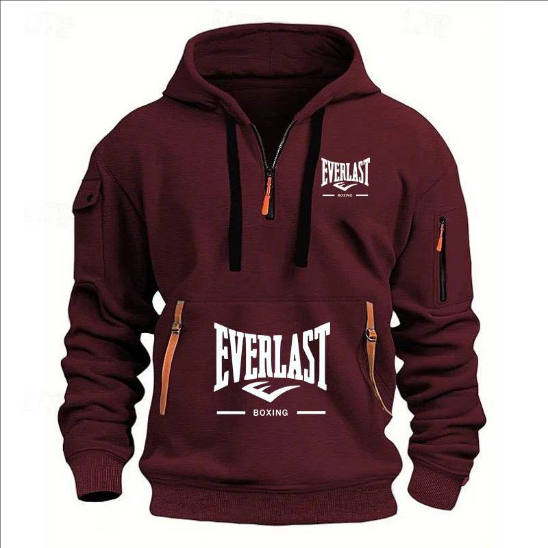 Stylish Men's Printed Hoodie - Multi-Zipper Design for Casual Comfort - Buy Center