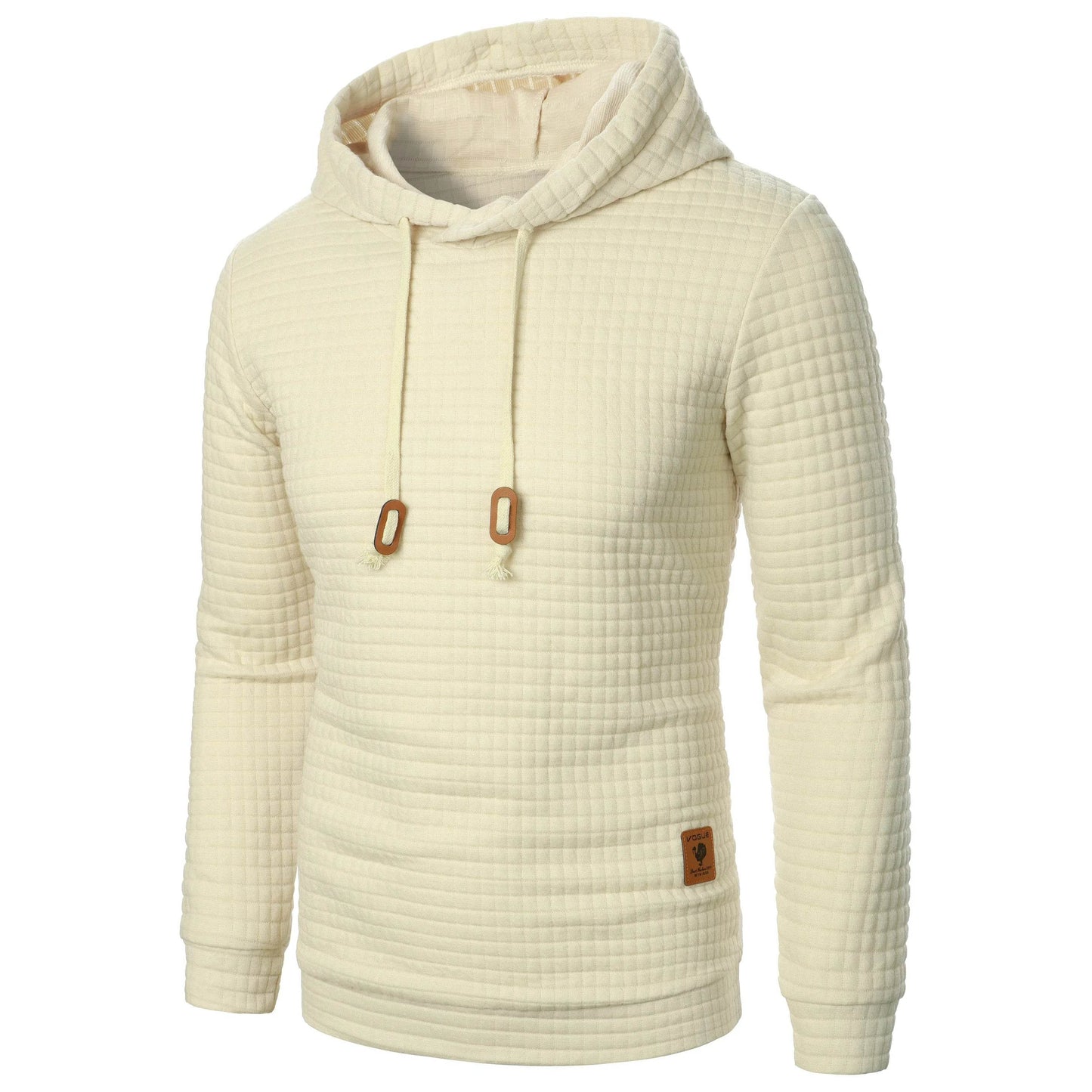 Men's Jacquard Plaid Hoodie - Warm Casual Long Sleeve Sweatshirt - Buy Center