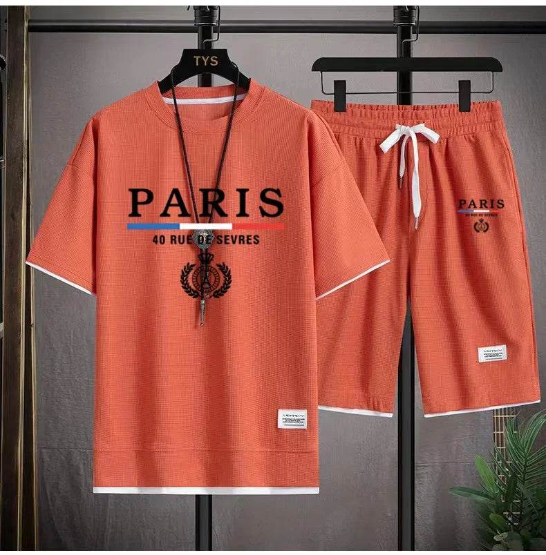 Men's Casual T-Shirt and Shorts Set - Summer Fashion Comfort - Buy Center