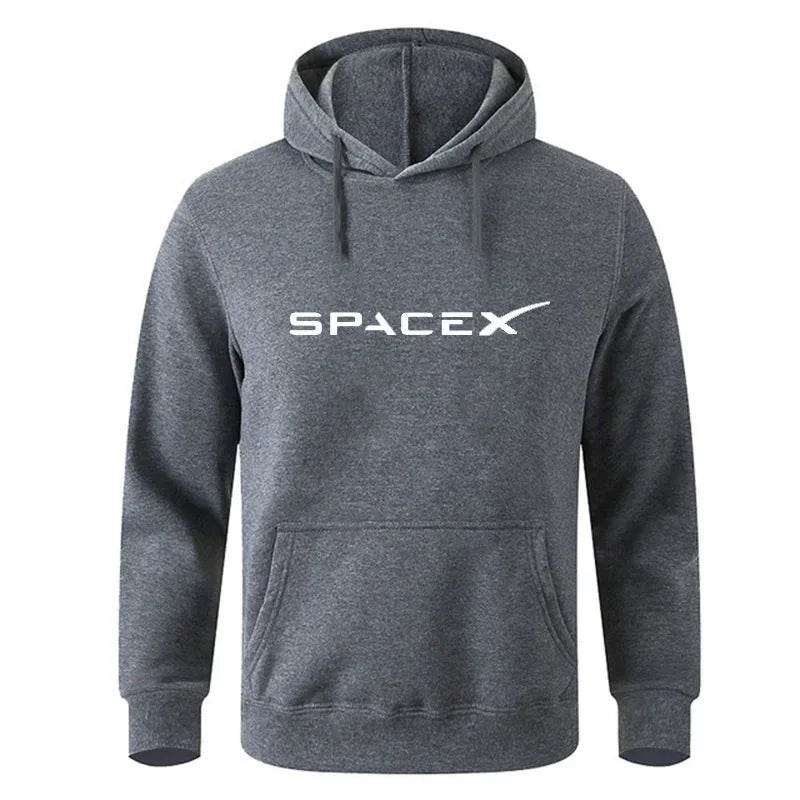 Space X Print Hoodie - Casual Cotton Sweatshirt for Men and Women - Buy Center