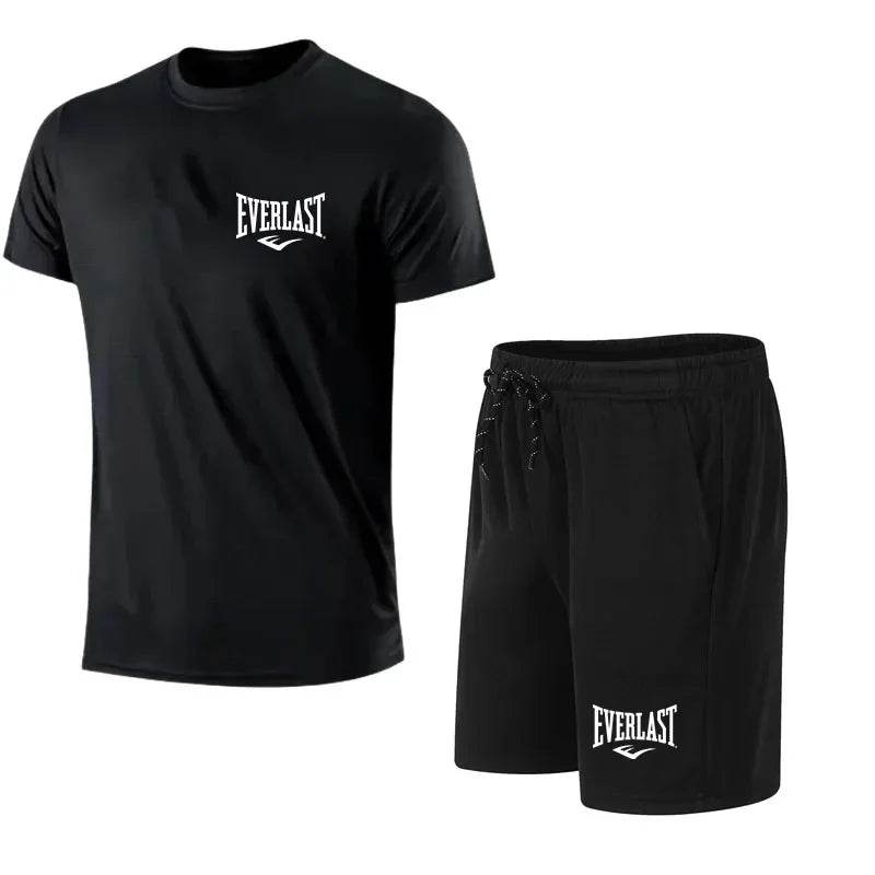 EVERLAST Men's T-Shirt and Shorts Set - Sporty Leisure Wear for Summer - Buy Center