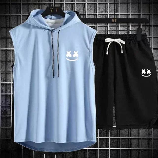 Summer Men's Two-Piece Casual Set - T-Shirt & Shorts Sports Suit - Buy Center