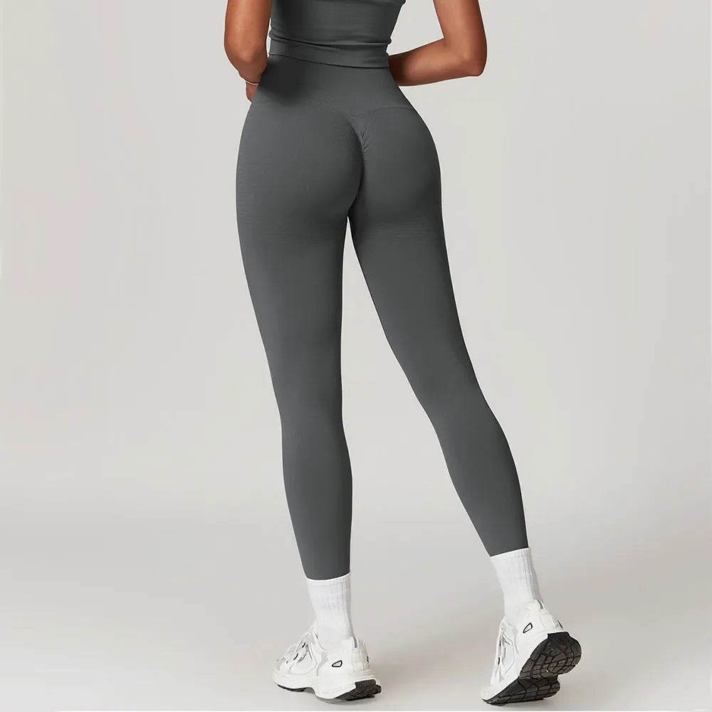 Women's High Waist Seamless Yoga Leggings - Breathable Workout Fit - Buy Center