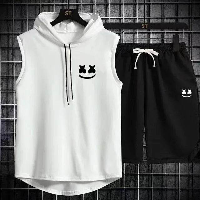 Summer Men's Two-Piece Casual Set - T-Shirt & Shorts Sports Suit - Buy Center