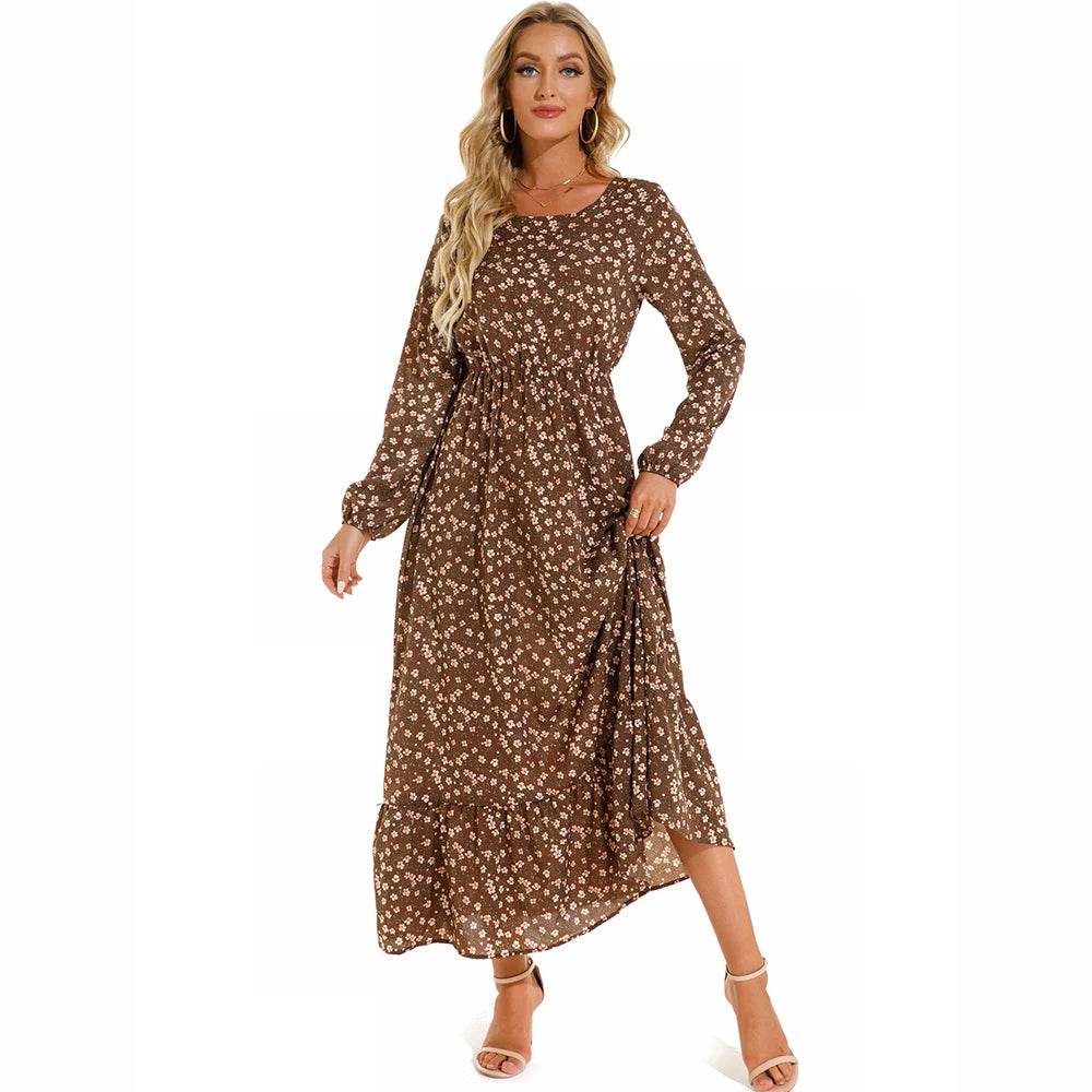 XIBUSANA Bohemian Chiffon Maxi Dress - Floral Print for Women - Buy Center