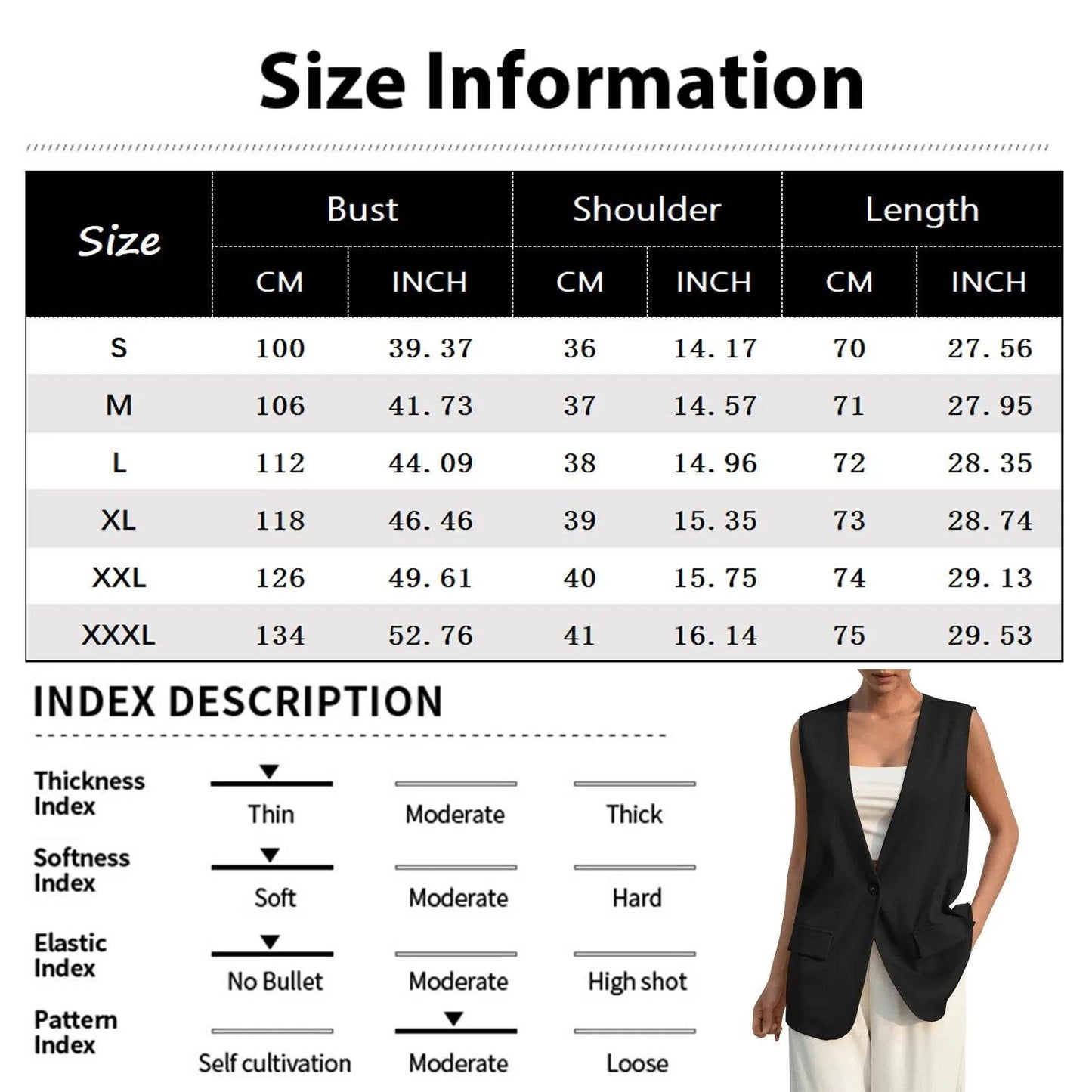 Vintage V-neck Suit Vest for Women - Casual Thin Blazer Jacket - Buy Center