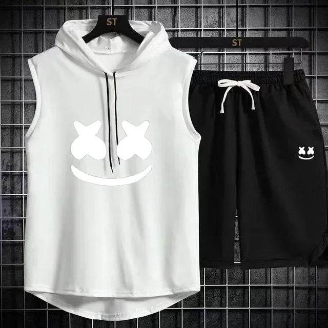 Summer Men's Two-Piece Casual Set - T-Shirt & Shorts Sports Suit - Buy Center